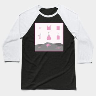 Life Cycles of Consumer Plastic Bags - pink Baseball T-Shirt